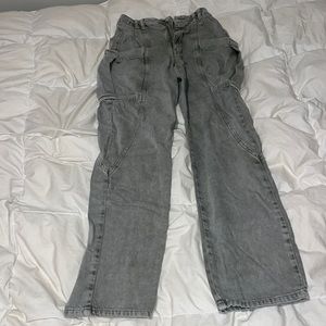 Urban Outfitters dusty green cargo-style straight leg pants